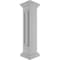 Ekena Millwork 8"W x 40"H Corner Newel Post with Panel, Peaked Capital & Base Trim (Installation kit included) NWL08X40CPP0B0 - alternate 7